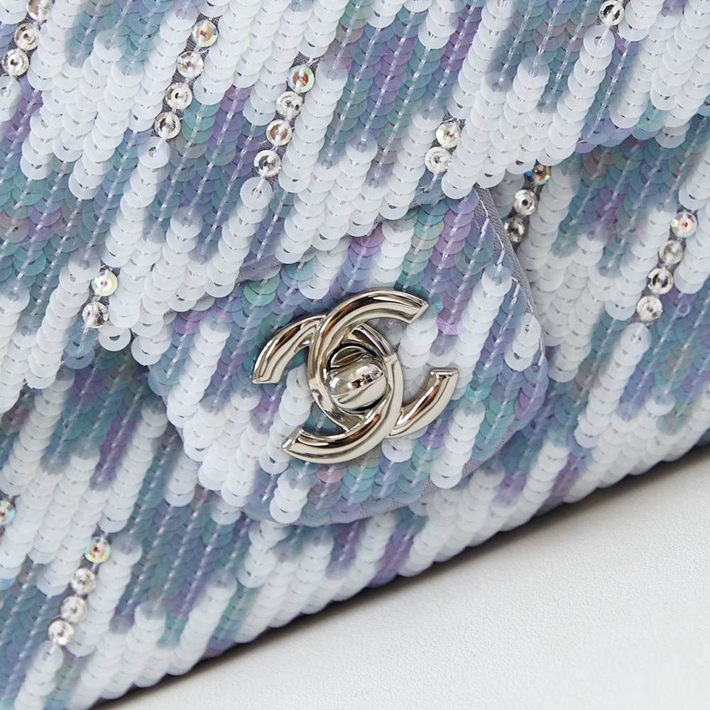 Chic Patterned Chain Shoulder Bag - image 3